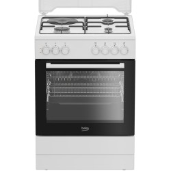 Beko FBE63131WCS Κουζίνα Ηλεκτρική 65lt με Εστίες Αερίου & Ρεύματος 60cm