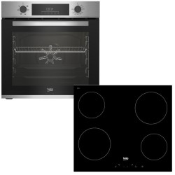 Beko Φούρνος Ηλεκτρικός Άνω Πάγκου 72lt 59.4cm BBIE12300XD με Κεραμικές Εστίες HIC64400E