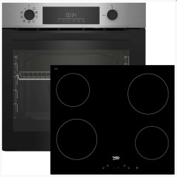 Beko Φούρνος Ηλεκτρικός Άνω Πάγκου 72lt 60cm BBIM 11300XMP με Κεραμικές Εστίες HIC64400E