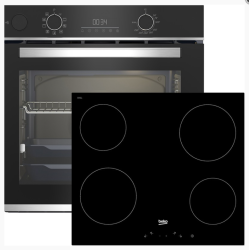 Beko Φούρνος Ηλεκτρικός Άνω Πάγκου 72lt 60cm BBIS 13300 XMSE με Κεραμικές Εστίες HIC 64400 E