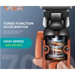 VGR Orange Επαναφορτιζόμενη Κουρευτική Μηχανή V-274 VGR Orange Επαναφορτιζόμενη Κουρευτική Μηχανή V-274