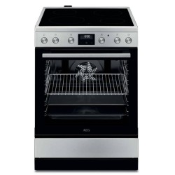 AEG CCB6441NBM Inox Ηλεκτρική Κουζίνα με Κεραμικές Εστίες