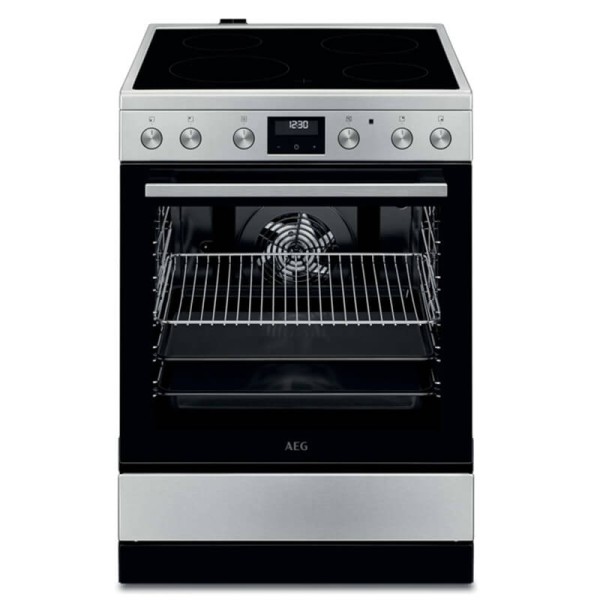 AEG CCB6441NBM Inox Ηλεκτρική Κουζίνα με Κεραμικές Εστίες AEG CCB6441NBM Inox Ηλεκτρική Κουζίνα με Κεραμικές Εστίες