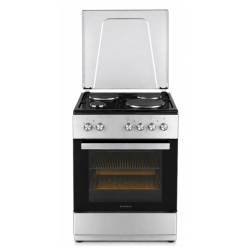 Princess FR6060INOX Κουζίνα 72lt με Εμαγιέ Εστίες και καπάκι 85x60x60εκ. 