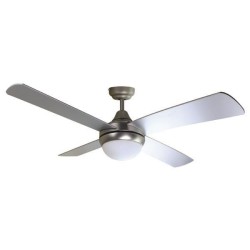 Eurolamp 890-29007 Ανεμιστήρας Οροφής Με 1 Φώς E27 Σατινέ Με Κοντρόλ Φ130 70w