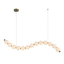 ACA HM238LEDP13 ΚΡΕΜΑΣΤΟ Φ/Σ LED 20W 1500LM 3000K IP20 ΧΡΥΣΟ ΑΛΟΥΜΙΝΙΟ + ΑΚΡΥΛΙΚΟ