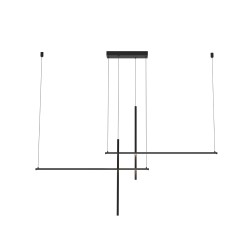 ACA OKN9600B36 Κρεμαστό Φωτιστικό LED ACA Chiara OKN9600B36 Αμμώδες Μαύρο 36W 3000K 1700lm