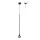 ACA OKN5012PBK Κρεμαστό Φωτιστικό LED ACA Esthetic OKN5012PBK Αμμώδες Μαύρο 5W 3000K 440lm