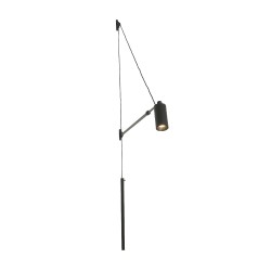 ACA OKN5014WBK Επιτοίχιο Φωτιστικό LED ACA Bella OKN5014WBK Αμμώδες Μαύρο 6W 3000K 430lm