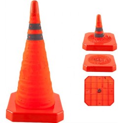 Προειδοποιητικός κώνος πτυσσόμενος 60CM 