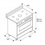 La Germania FTR9P5EXV/24 Inox Μικτή Κουζίνα με Ντουλάπι για Φιάλη La Germania FTR9P5EXV/24 Inox Μικτή Κουζίνα με Ντουλάπι για Φιάλη