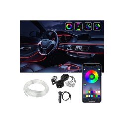 Σετ διακοσμητικού φωτισμού αυτοκινήτου 18LED RGB 