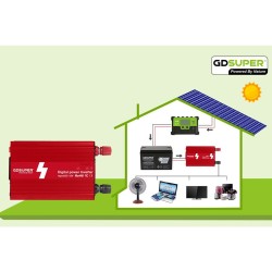 Μετατροπέας ρεύματος inverter 360W GD-360W