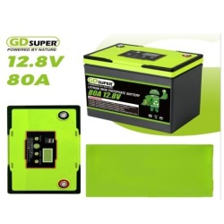 Μπαταρία λιθίου φωσφορικού σιδήρου GD SUPER 80A 12.8V