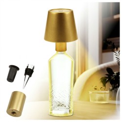 Add Living Bottle Light V2442 (3239) Επαναφορτιζόμενο φωτιστικό LED για μπουκάλι με 3 χρώματα φωτισμού, touch και IP44 (Χάλκινο)