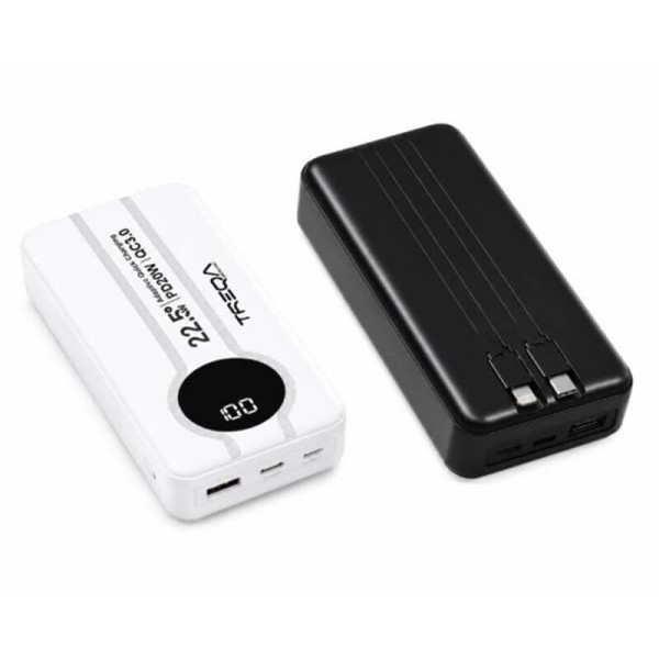 Treqa TR-983 Power Bank 16800mAh με Ενσωματωμένα Καλώδια Fast Charging 22.5W Treqa TR-983 Power Bank 16800mAh με Ενσωματωμένα Καλώδια Fast Charging 22.5W