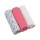 Σετ Πάνες Αγκαλιάς από Μουσελίνα 70 x 70 cm 3 τμχ Χρώματος Ροζ Babyono BN348/02